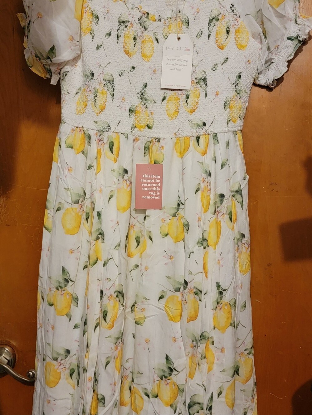 NWT Ivy City Hollie Lemon Midi Sundress - Picture 5 of 9